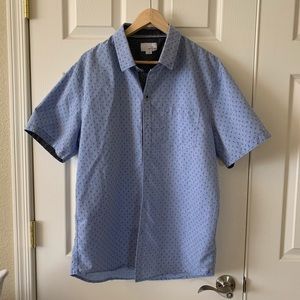 Craft +Flow Palm Tree Print Button Up